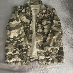 Old Navy Green Camouflage Jacket